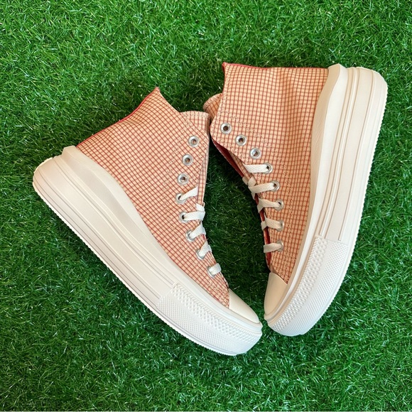 Converse All Star Chuck Taylor Ctas Move Hi Oil Milk / Rhubarb Pie - Picture 2 of 8